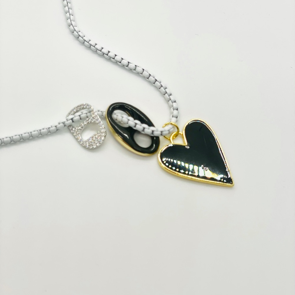 White box chain with charms